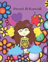 Sweet & Kawaii : Fun coloring book for girls. Cute awesome gift idea all year round : Birthday presents Vacation Stay Home relaxation Christmas and many more