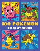 100 POKEMON Color By Number
