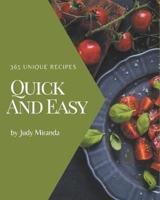 365 Unique Quick And Easy Recipes