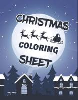 Christmas coloring sheets: Christmas coloring books for kids ages 4-8   Fun Children's Christmas Gift or Present for Kids     50 Christmas Coloring Pages for Kids   8.5 x 11  