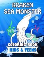 Kraken Sea Monster Coloring Book for Kids & Teens