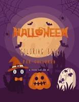 halloween coloring book for children 3 years old and up: Cute Halloween illustrators for your child to color and have fun during the holidays . Great gift for grandchildren