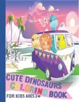 Cute Dinosaurs Coloring Book