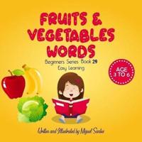 Fruits & Vegetables Words