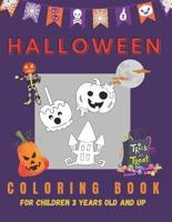 Halloween Coloring Book for Children 3 Years Old and Up