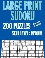 Sudoku Large Print Puzzle Books For Adults Medium Difficulty