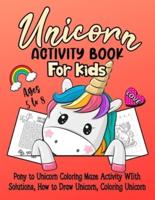 Unicorn Activity Book For Kids Ages 5 To 8