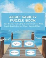 Adult Variety Puzzle Book