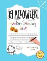Halloween Number Tracing Book