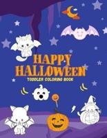 Toddler Coloring Book Happy Halloween