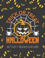 Trick or Treat Halloween Activity Books for Kids