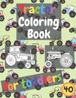 Tractor Coloring Book For Toddlers