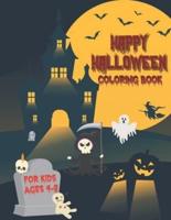HAPPY HALLOWEEN - Coloring Book For Kids Ages 4-8