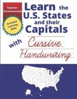 Learn the U. S. States and Their Capitals With Cursive Handwriting