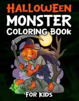 Halloween Monster Coloring Book For Kids
