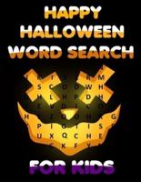 Happy Halloween Word Search For Kids