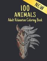 Adult Relaxation Coloring Book 100 Animals