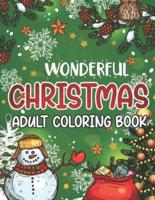 Wonderful Christmas Adult Coloring Book