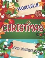 Wonderful Christmas Adult Coloring Book