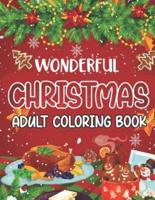 Wonderful Christmas Adult Coloring Book