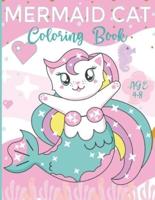 Mermaid Cat Coloring Book
