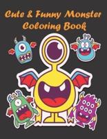 Cute & Funny Monster Coloring Book
