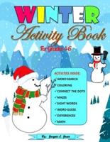 Winter Activity Book For Kids Grades 4-6