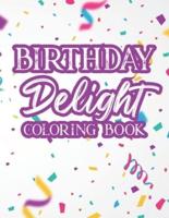 Birthday Delight Coloring Book