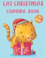 Cat Christmas Coloring Book for Kids