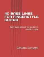 40 Bass Lines for Fingerstyle Guitar