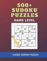 500+ Puzzles Sudoku Puzzles Book - Hard