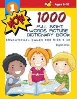 1000 Full Sight Words Picture Dictionary Book English Urdu Educational Games for Kids 5 10