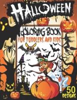 Halloween Coloring Book for Toddlers and Kids