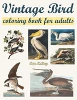 Vintage Bird Coloring Book for Adults