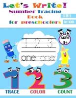 Let's Write! Number Tracing Book for Preschoolers