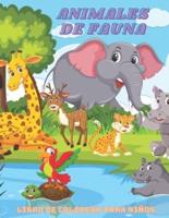 ANIMALES DE FAUNA - Libro De Colorear Para Niños