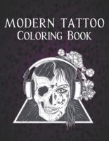 Modern Tattoo Coloring Book