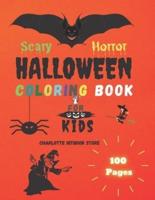 Scary Horror Halloween Coloring Book for Kids
