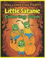 Little Satanic Coloring Book Halloween Party