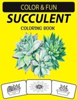 Succulent Coloring Book
