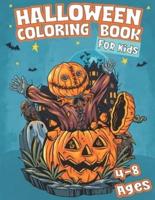 Halloween Coloring Book for Kids 4-8 Ages