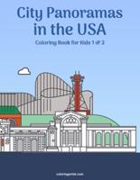 City Panoramas in the USA Coloring Book for Kids 1 & 2