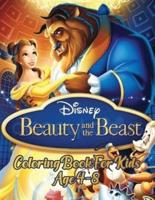 Beauty and the beast coloring book for kids Age 4-8