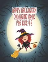 Happy Halloween Coloring Book for Kids 4-8