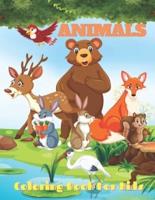 ANIMALS - Coloring Book For Kids