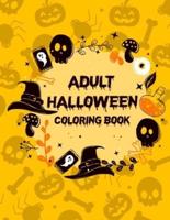 Adult Halloween Coloring Book (50 Unique Designs)