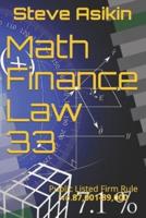 Math Finance Law 33
