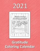 2021 Gratitude Coloring Calendar