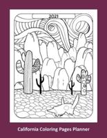 2021 California Coloring Pages Planner