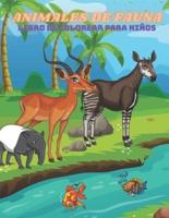 ANIMALES DE FAUNA - Libro De Colorear Para Niños